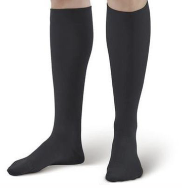 Merino Wool Knee High Socks - Black