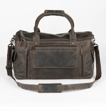 Leather Travel Bag Large - Brown