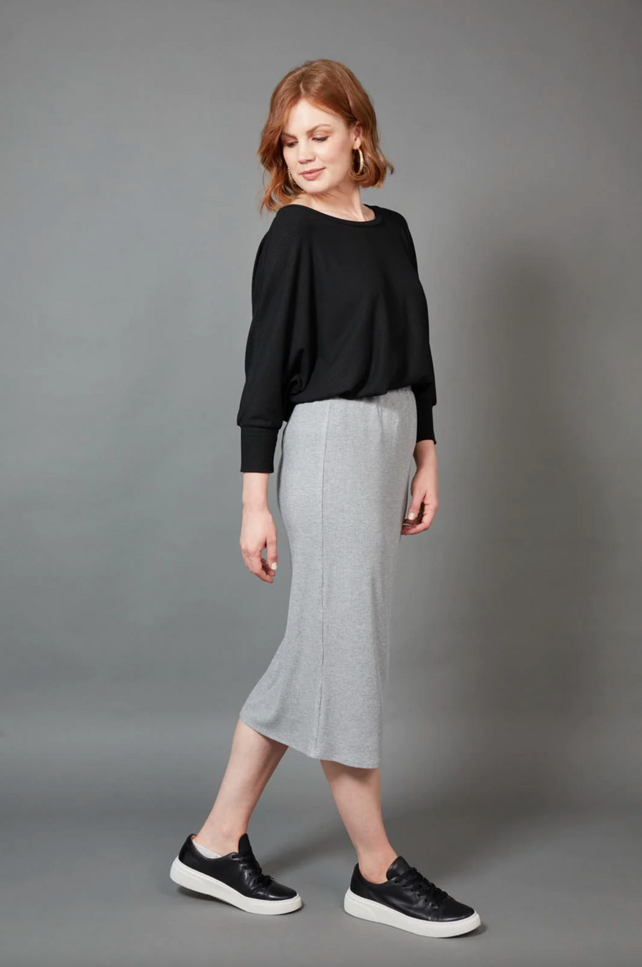 Studio Jersey Skirt - Gray