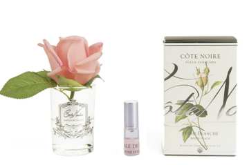 Perfumed Natural Touch Rose Bud - White Peach