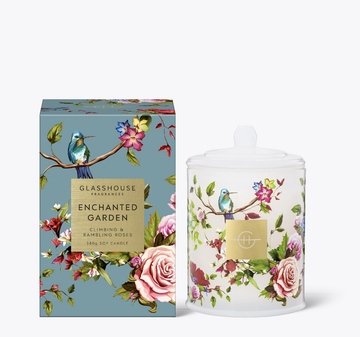 Glasshouse Fragrances Limited Edition Enchanted Garden Candle - 380g