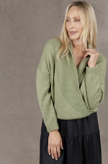 Paarl Crossover Knit - Sage