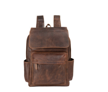 Leather Vintage Unisex Backpack Scott - Sandal