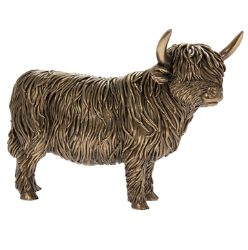 Bronzed Highland Cow