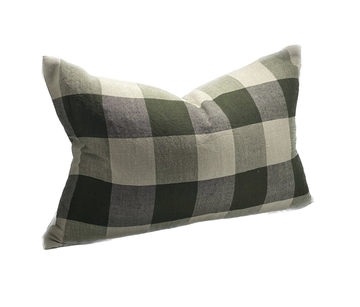 Rectangle Sanctuary Linen Cushion - Olive