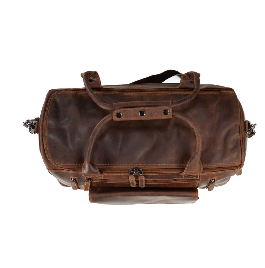 Leather Travel Bag Large - Sandal
