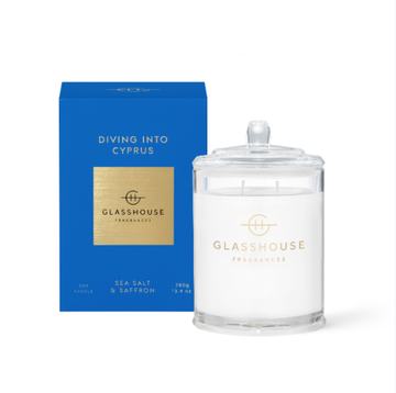 Glasshouse Fragrances Diving Into Cyprus Candle - 380g