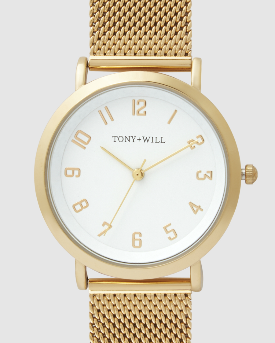 Small Astral Watch - Gold/White