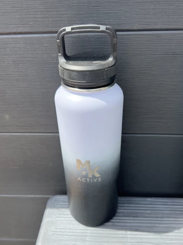 Flask Water Bottle - White