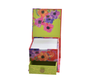 Anemones Memo Cube with Drawer