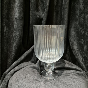 Glass Urn Vase - 25cm