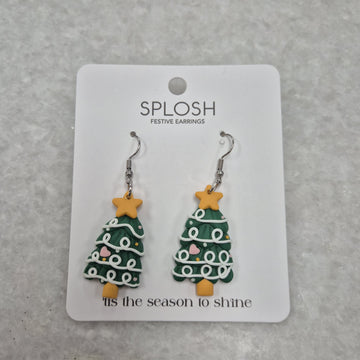 Christmas Tree Earrings - Small
