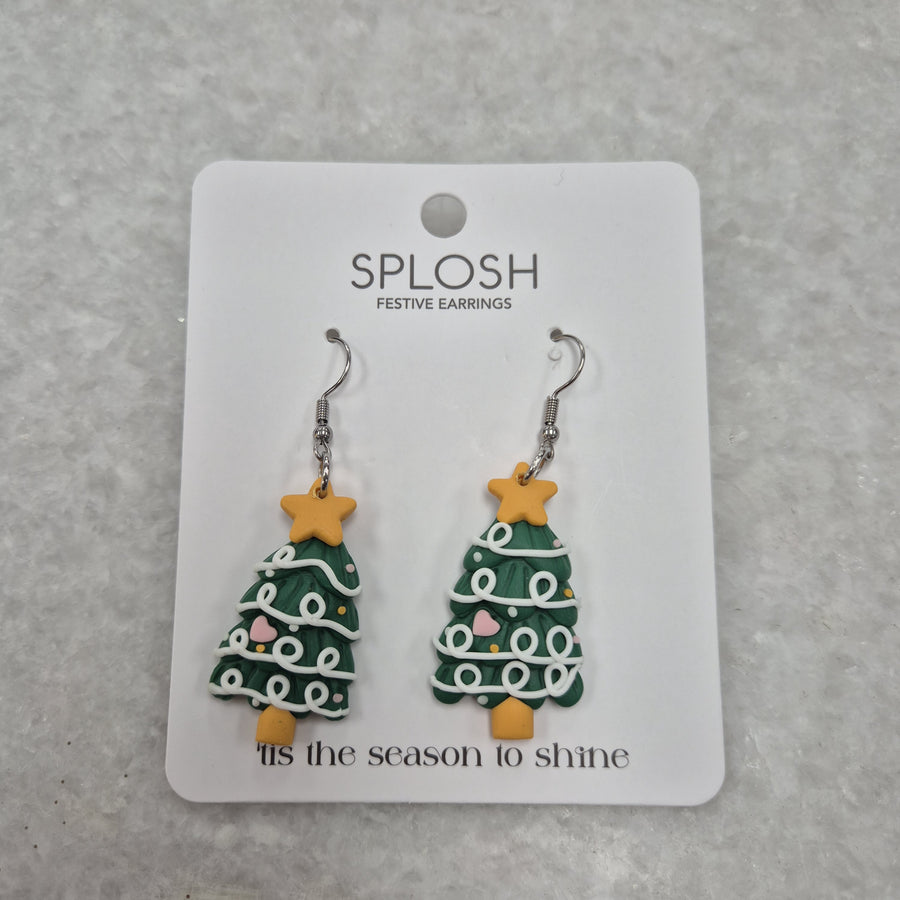 Christmas Tree Earrings - Small