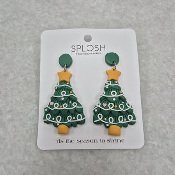 Christmas Tree Earrings - Large