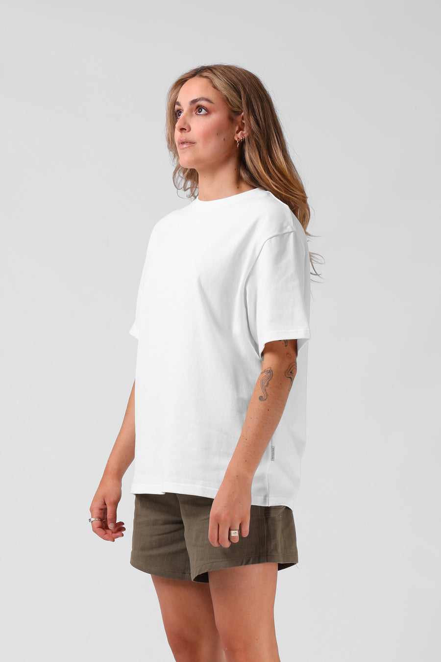 Oversized Sanded Tee - Off White