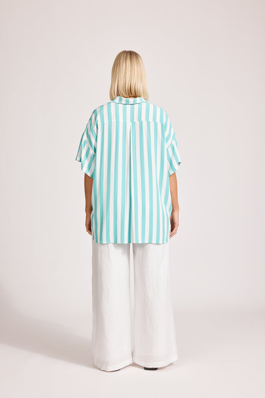 Treville Stripe Shirt - Aqua