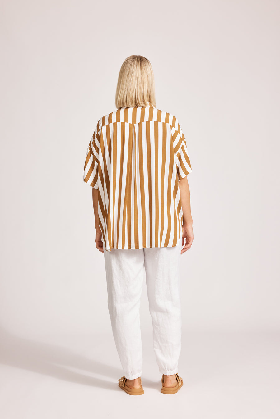 Treville Stripe Shirt - Caramel