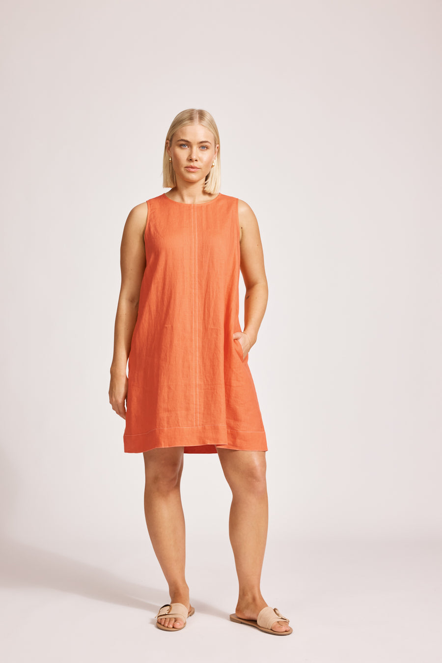 Miramar Tank Dress - Coral