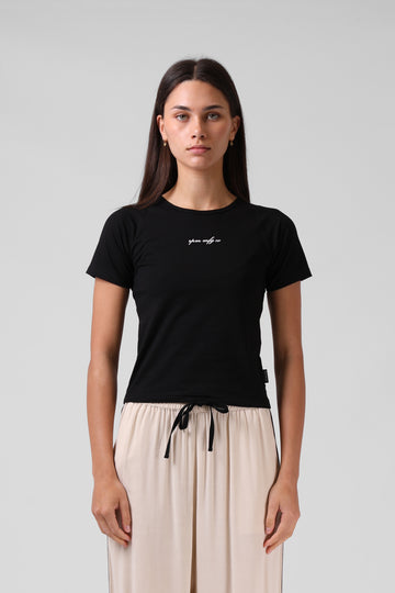 Raglan Baby Tee - Black