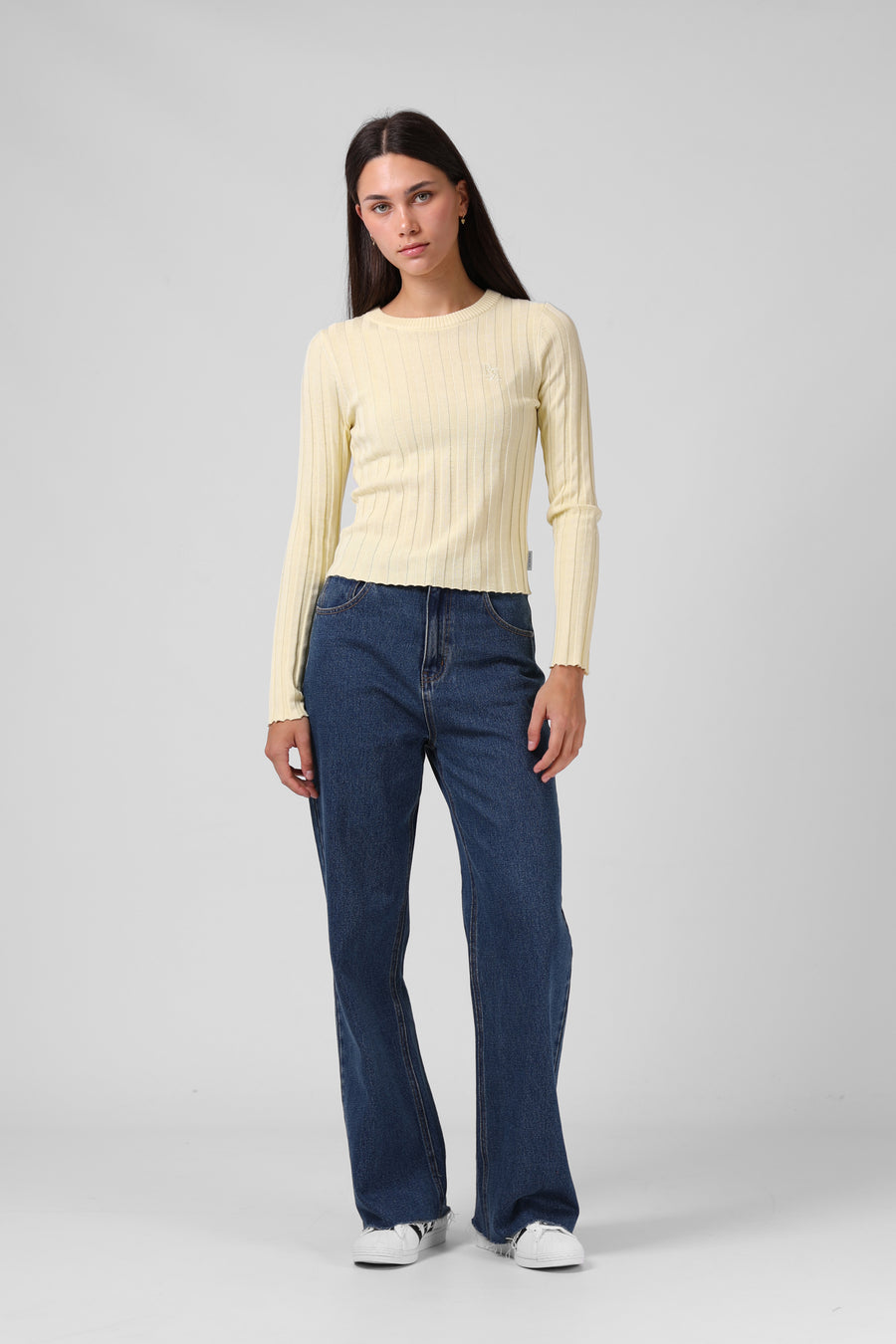 Knitted Long Sleeve - Lemon