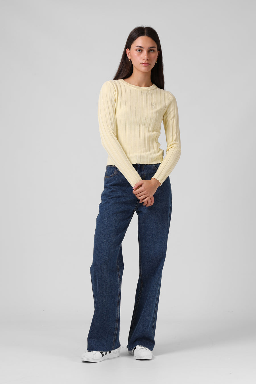 Knitted Long Sleeve - Lemon