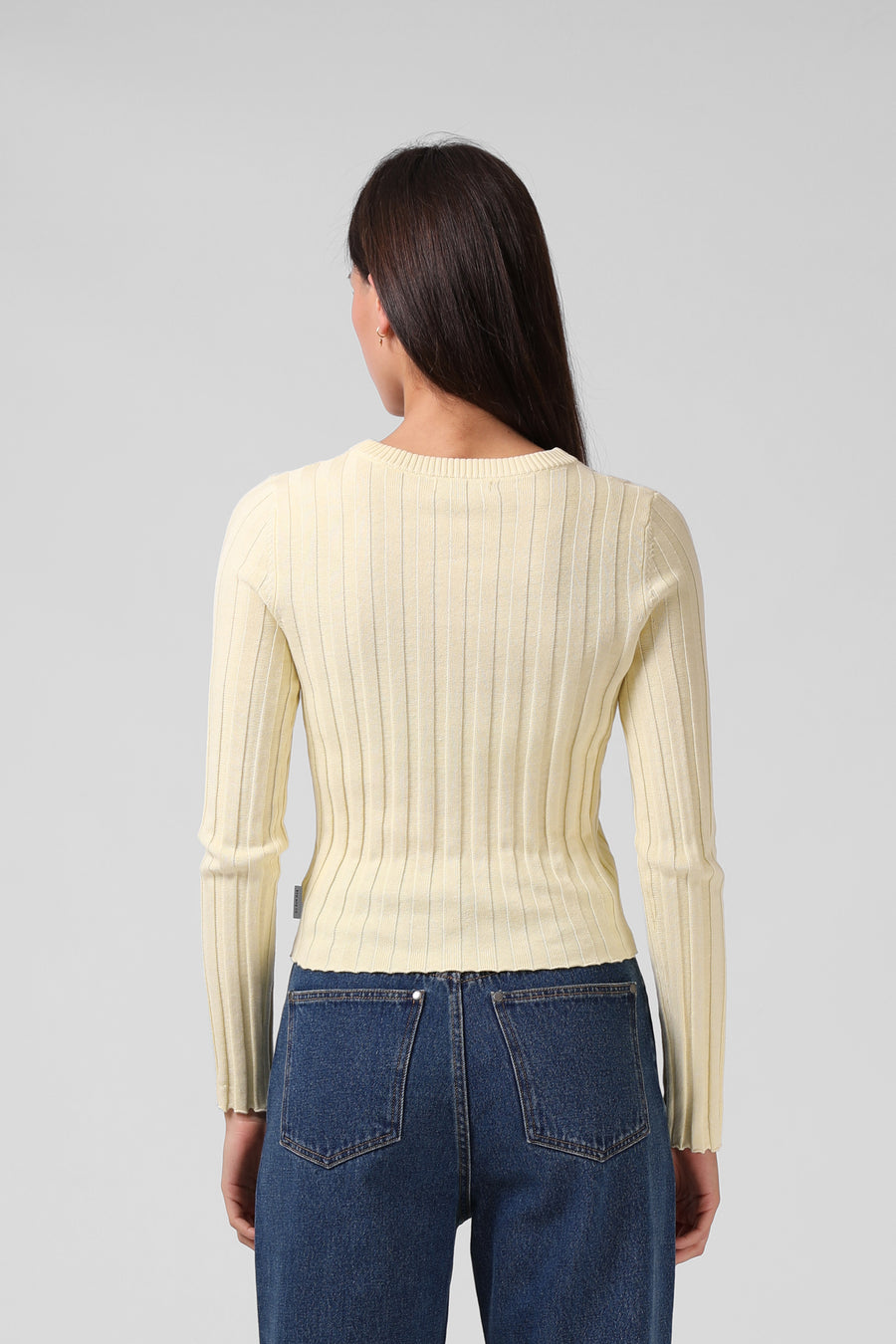 Knitted Long Sleeve - Lemon