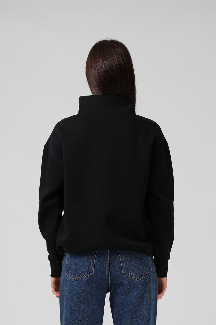 1/4 Zip Sweater - Black