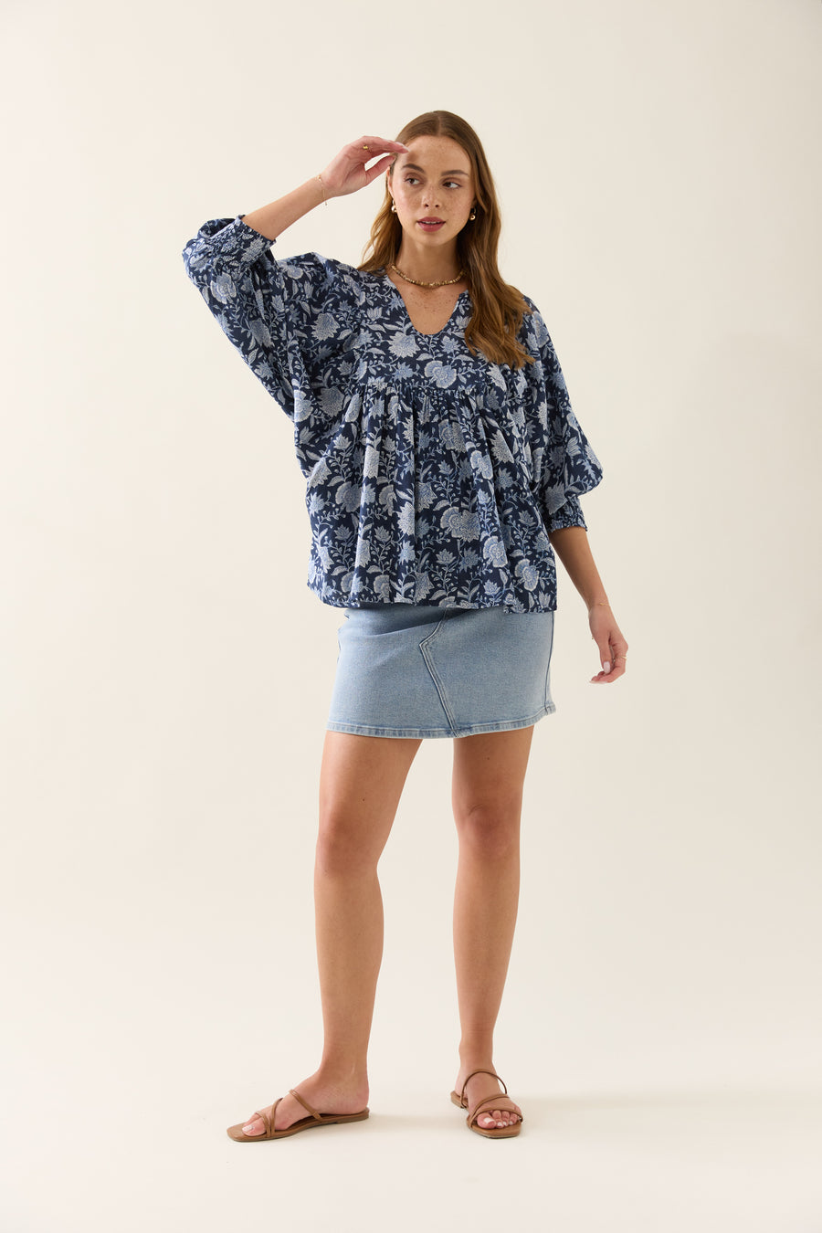 Wilma Top - Navy