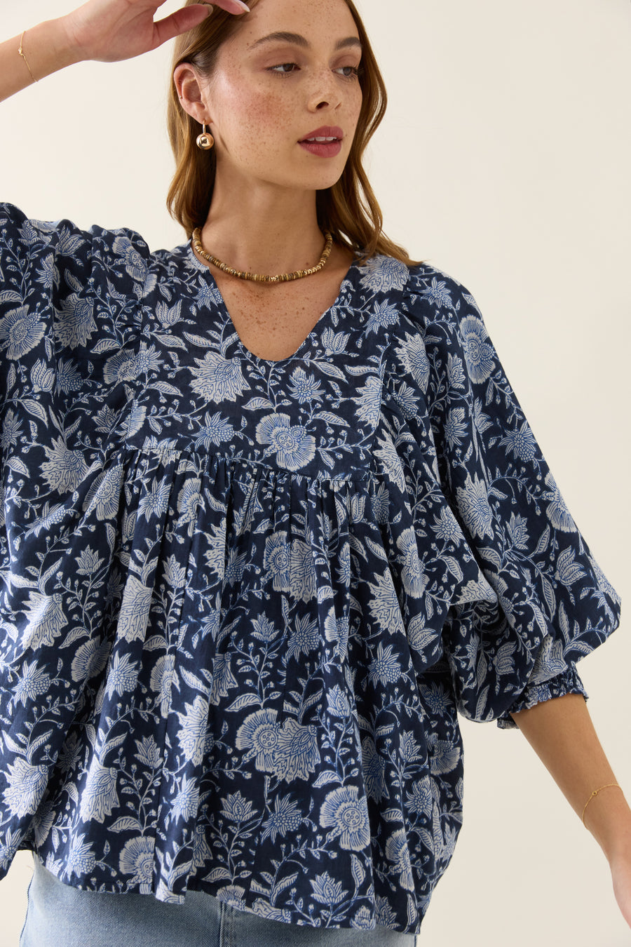 Wilma Top - Navy