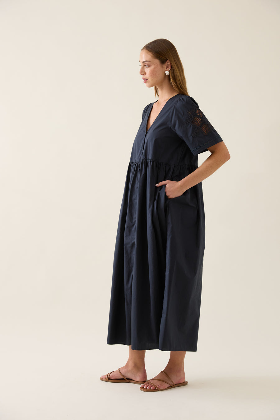 Nilsa Dress - Navy