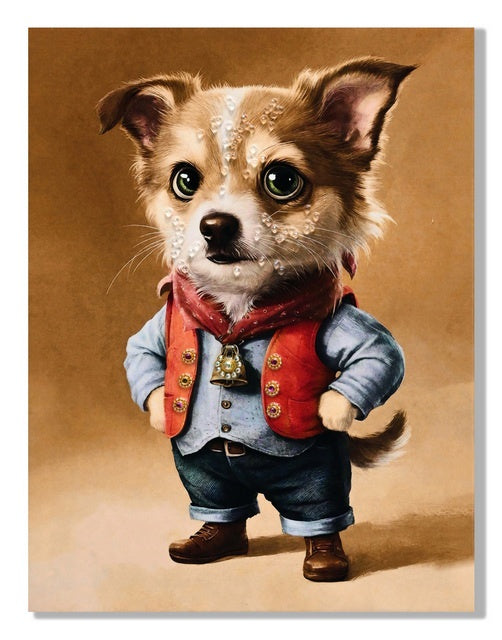 Puppy Print With Gems