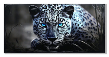Crouching Leopard Print With Gems