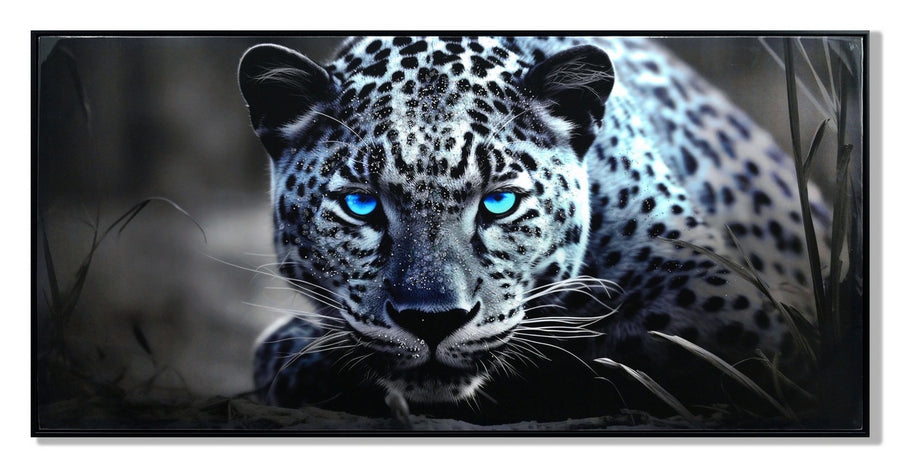 Crouching Leopard Print With Gems