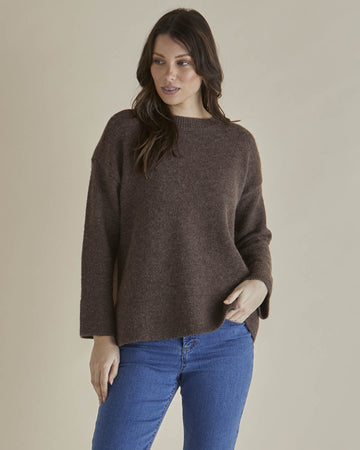 Edith Knit Jumper - Brown