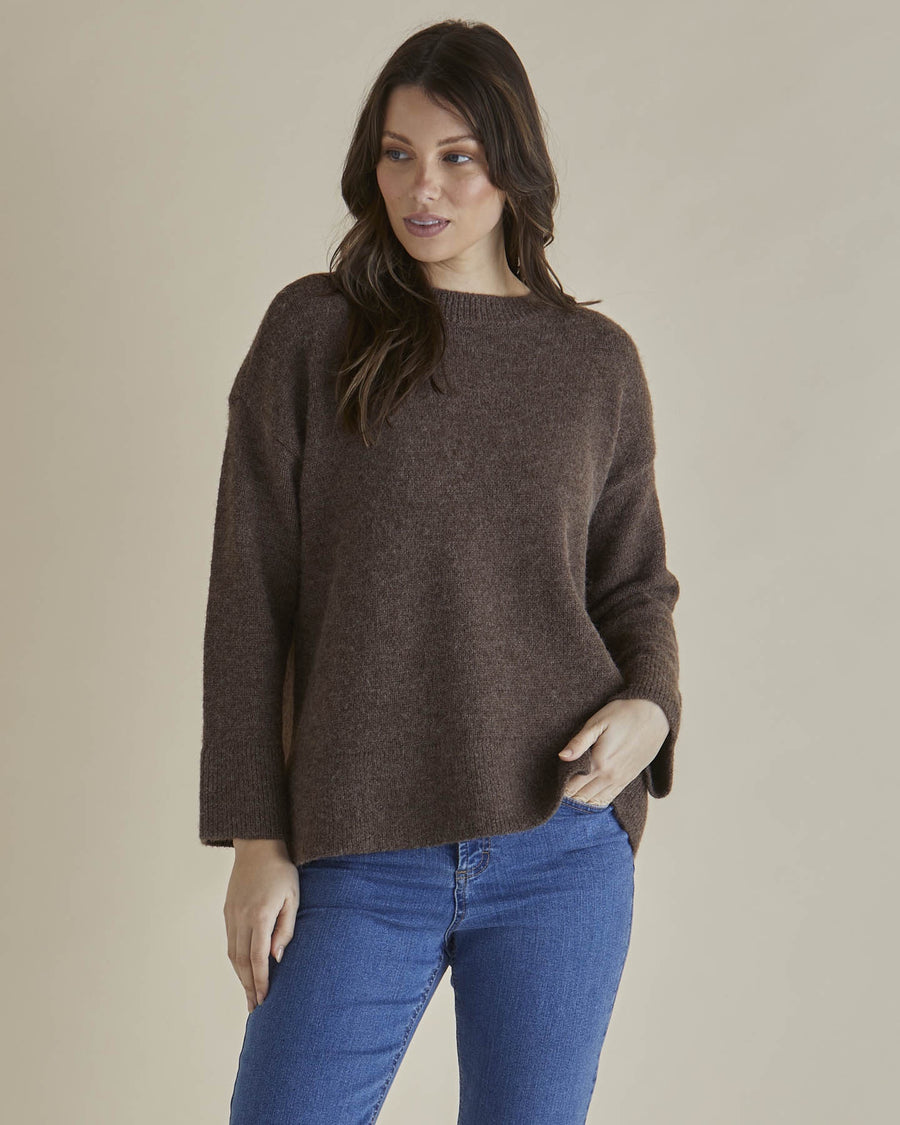 Edith Knit Jumper - Brown