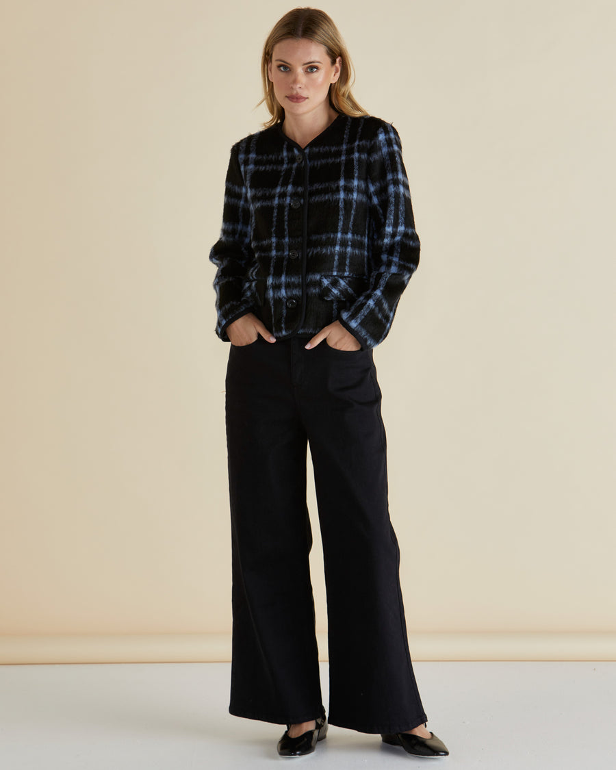 Charlie Check Jacket - Blue Check