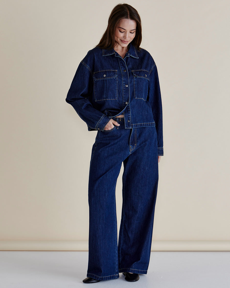Selby Denim Jacket - Dark Blue