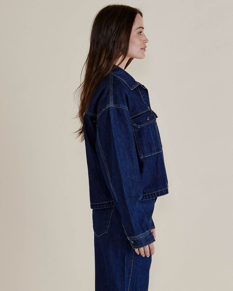 Selby Denim Jacket - Dark Blue