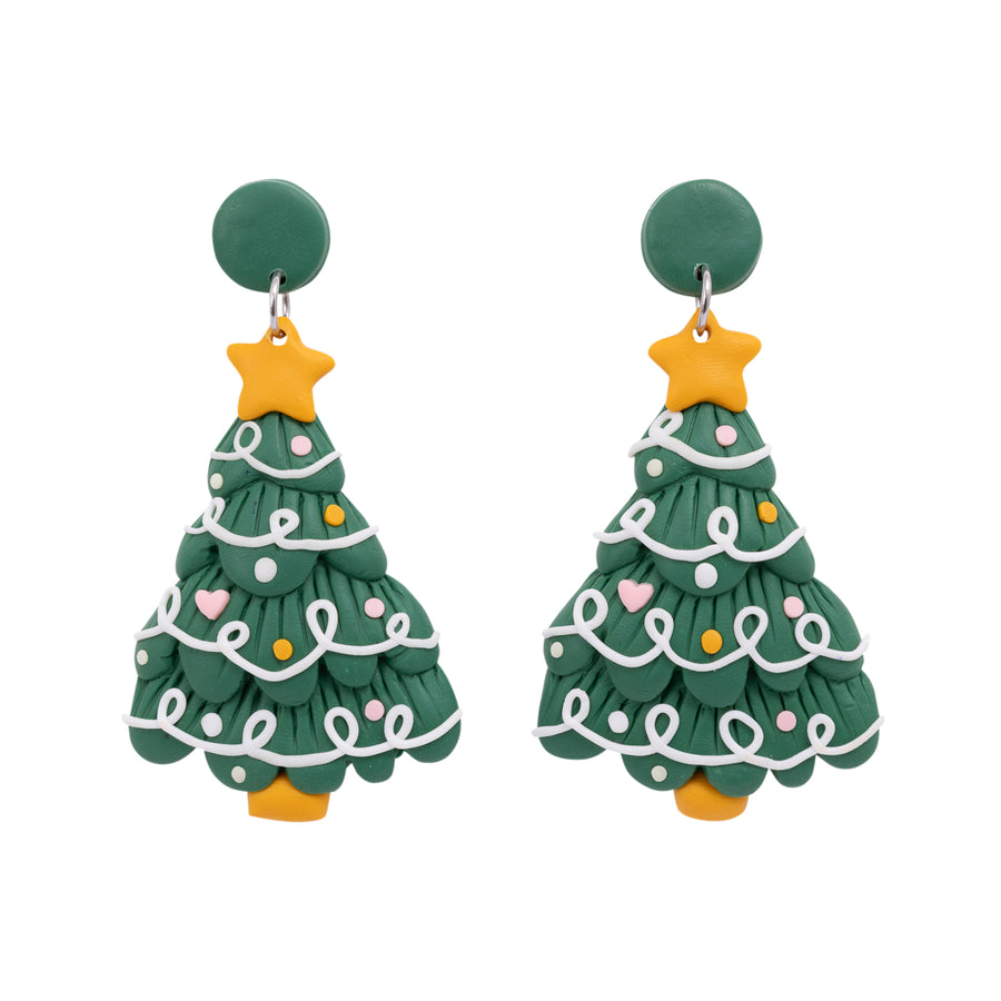 Christmas Tree Earrings - Large