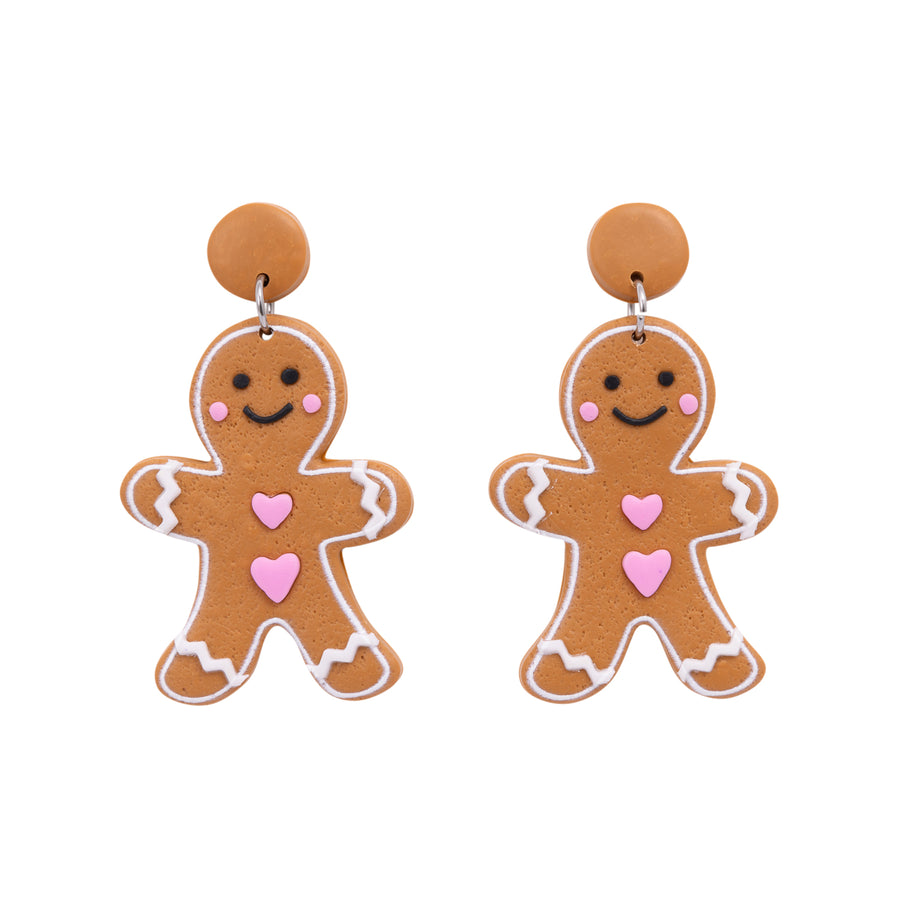 Gingerbread Man Earrings - Large