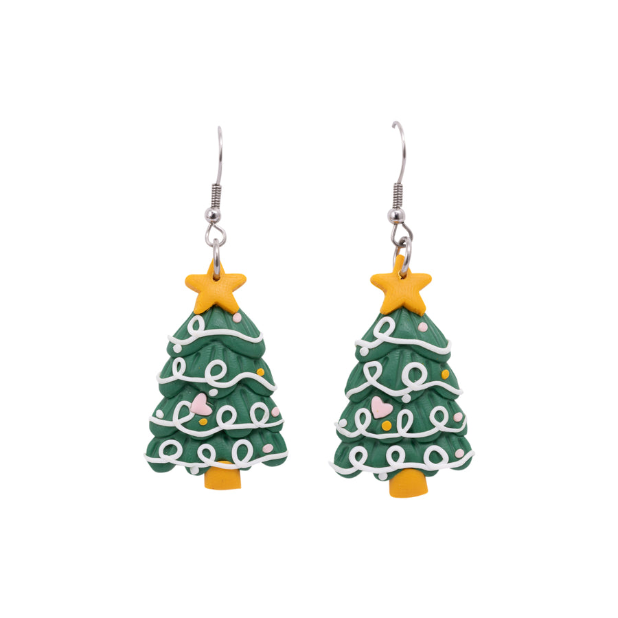 Christmas Tree Earrings - Small