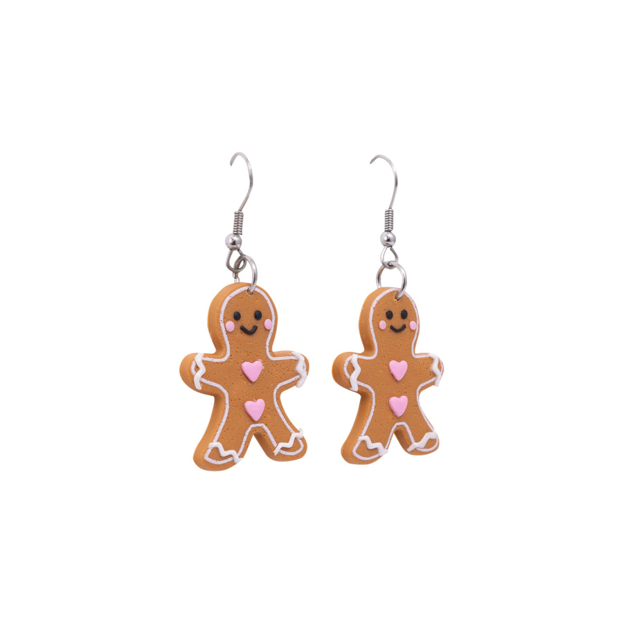 Gingerbread Man Earrings - Small