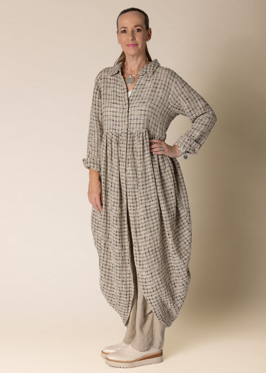 Cambria Linen Jacket in Latte