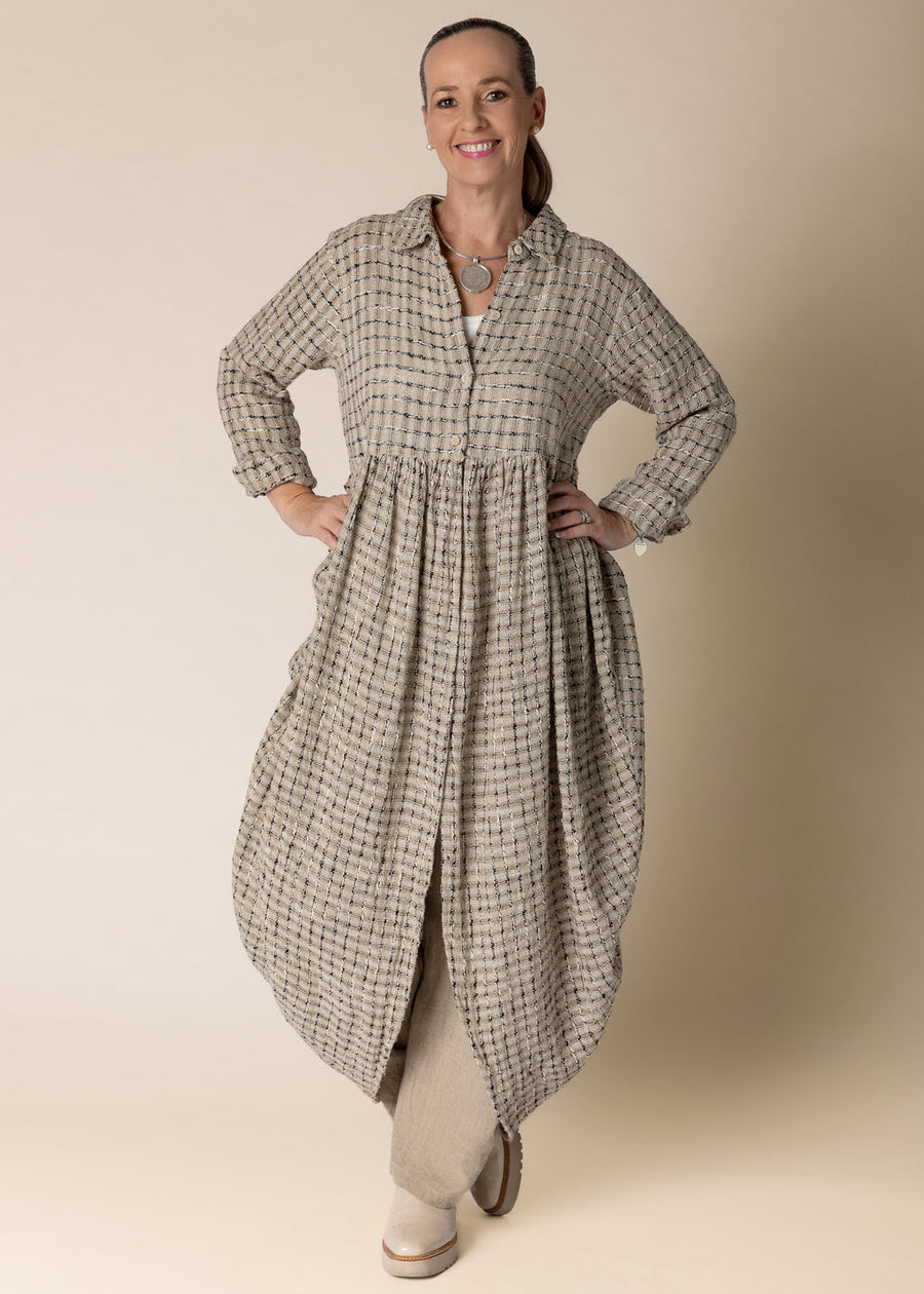 Cambria Linen Jacket in Latte
