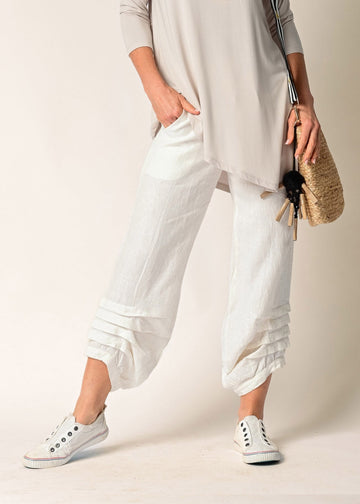 Cami Linen Pant in Cream