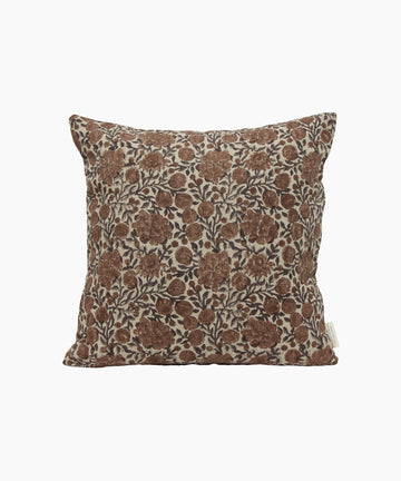 Abigail Floral Handblock Cushion Cover