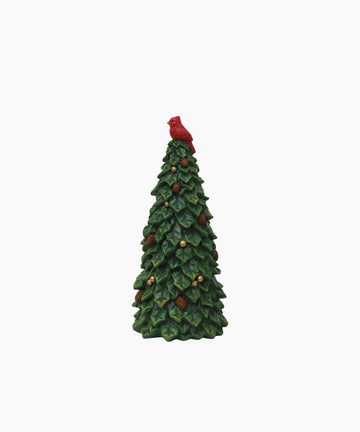 Tree with Pinecones & Bird