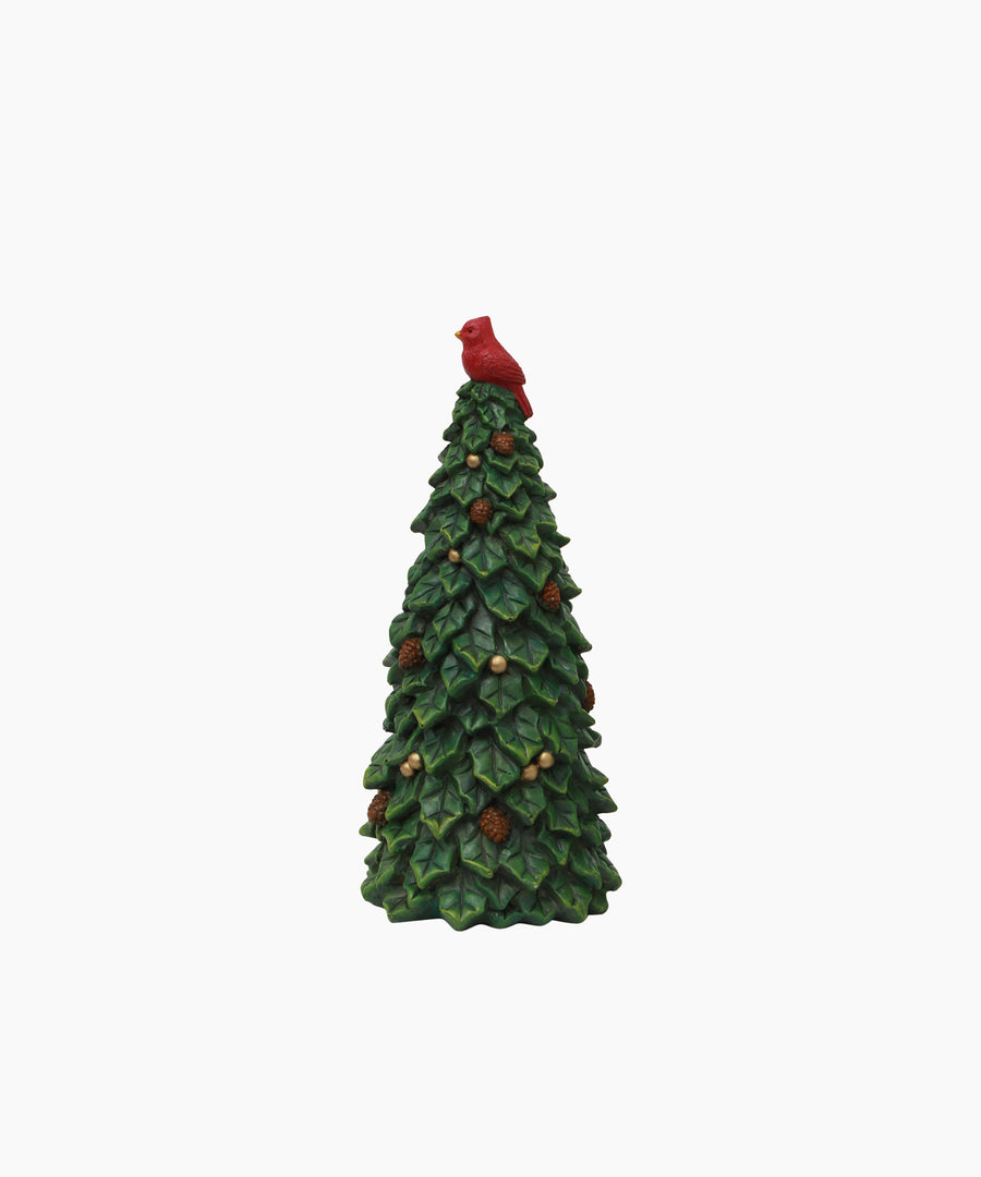 Tree with Pinecones & Bird