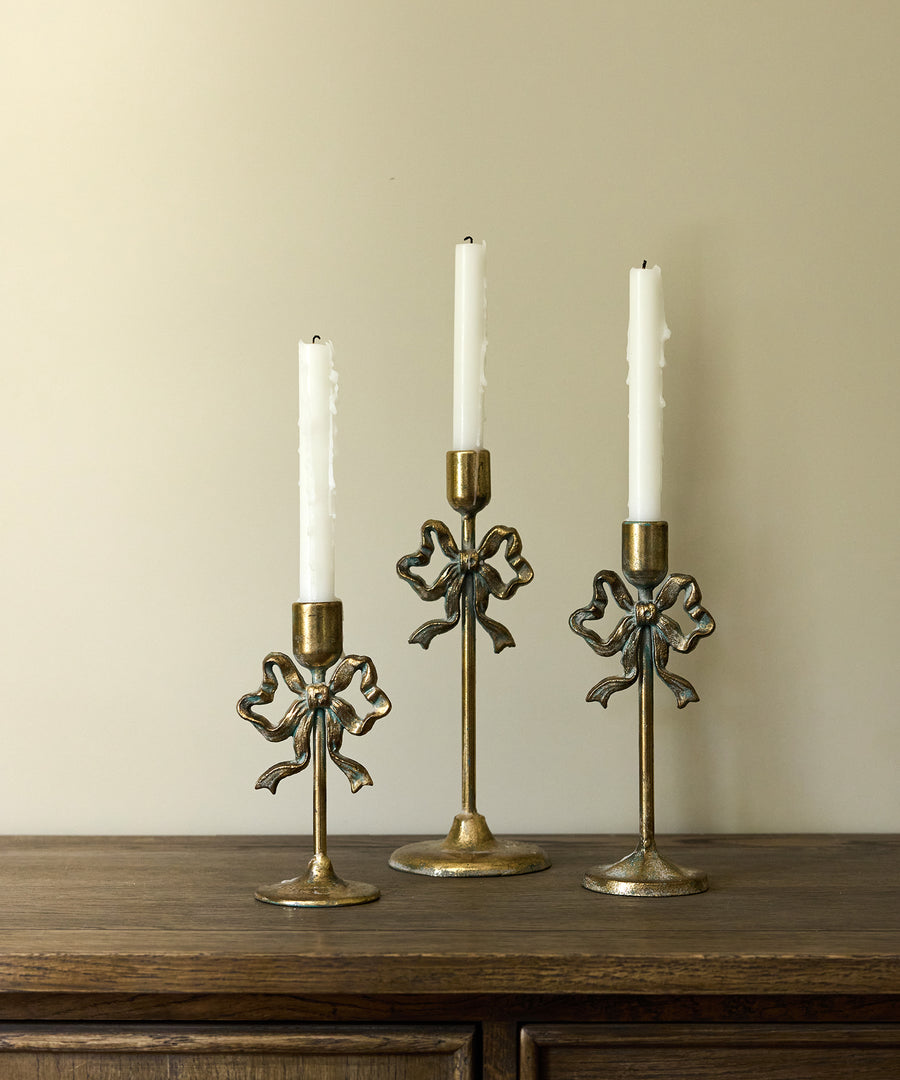 Bow Design Candlestick Large