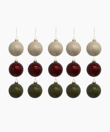 Christmas Ball Mixed Colours Mini